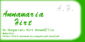 annamaria hirt business card